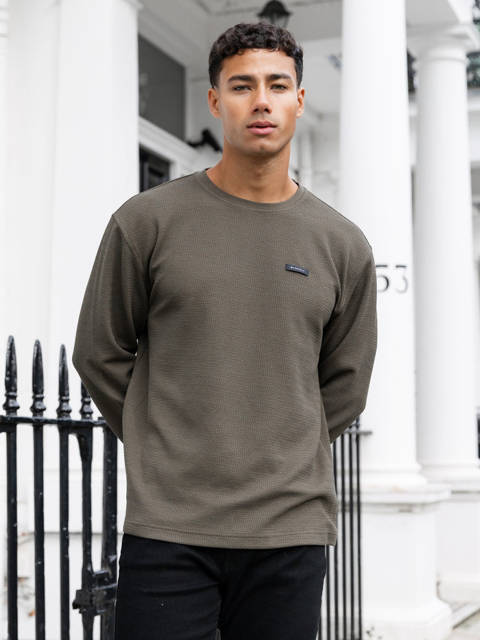 Keston Long Sleeve Top - Khaki