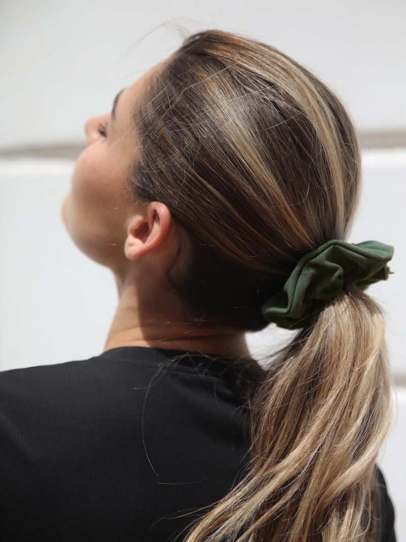 Blakely Scrunchie - Khaki Green