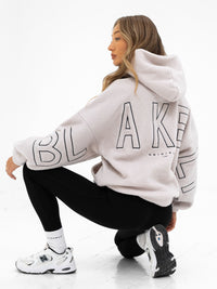 Borg Isabel Oversized Hoodie - Stein