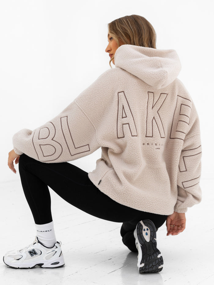 Borg Isabel Oversized Hoodie - Bräunen