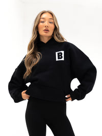 Offset Oversized Hoodie - Schwarz