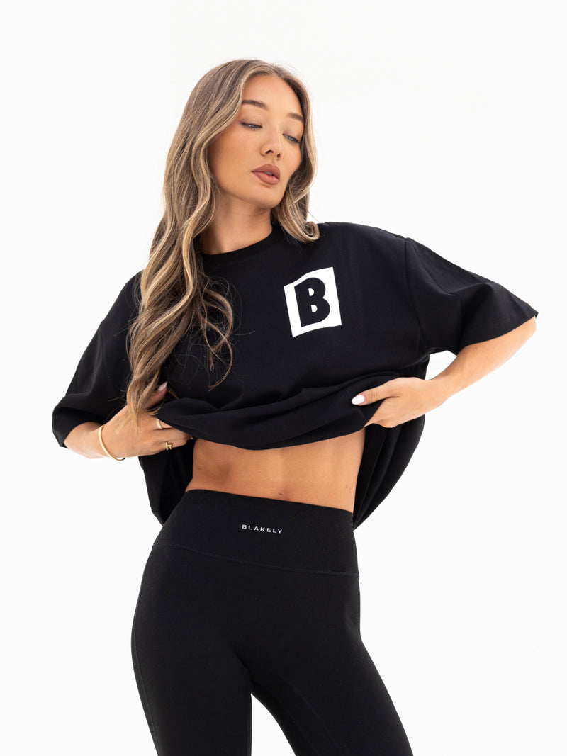 Offset Ultra Oversized T-Shirt - Schwarz