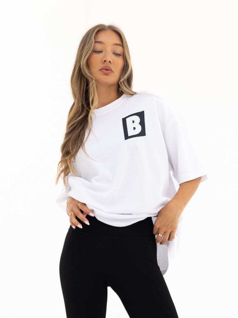 Offset Ultra Oversized T-Shirt - Strahlendes Weiß