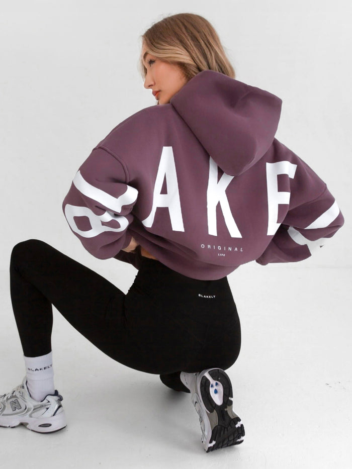 Isabel Oversized Hoodie - Helle Pflaume