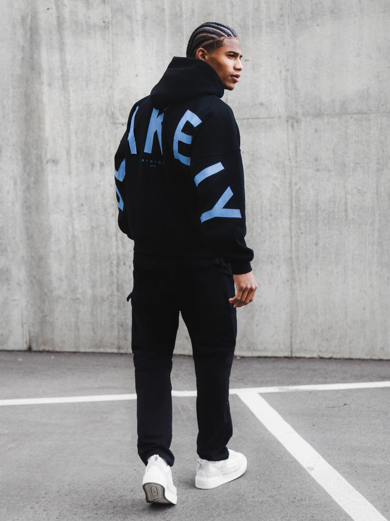 Members Idris Oversized Hoodie - Noire & Bleue