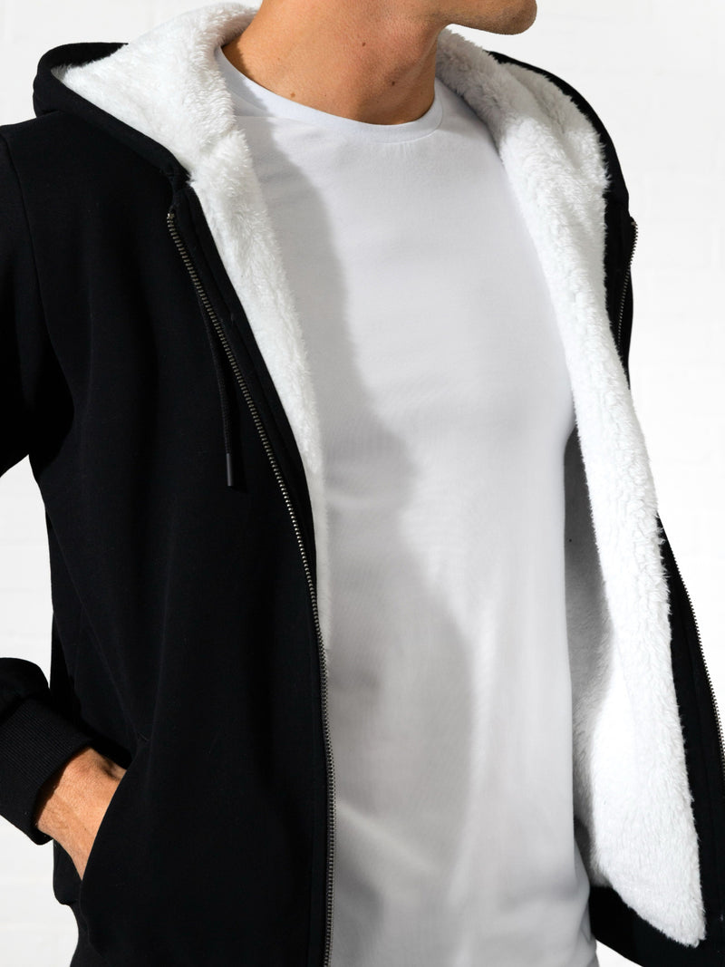 Heritage Zip Up Hoodie - Noire