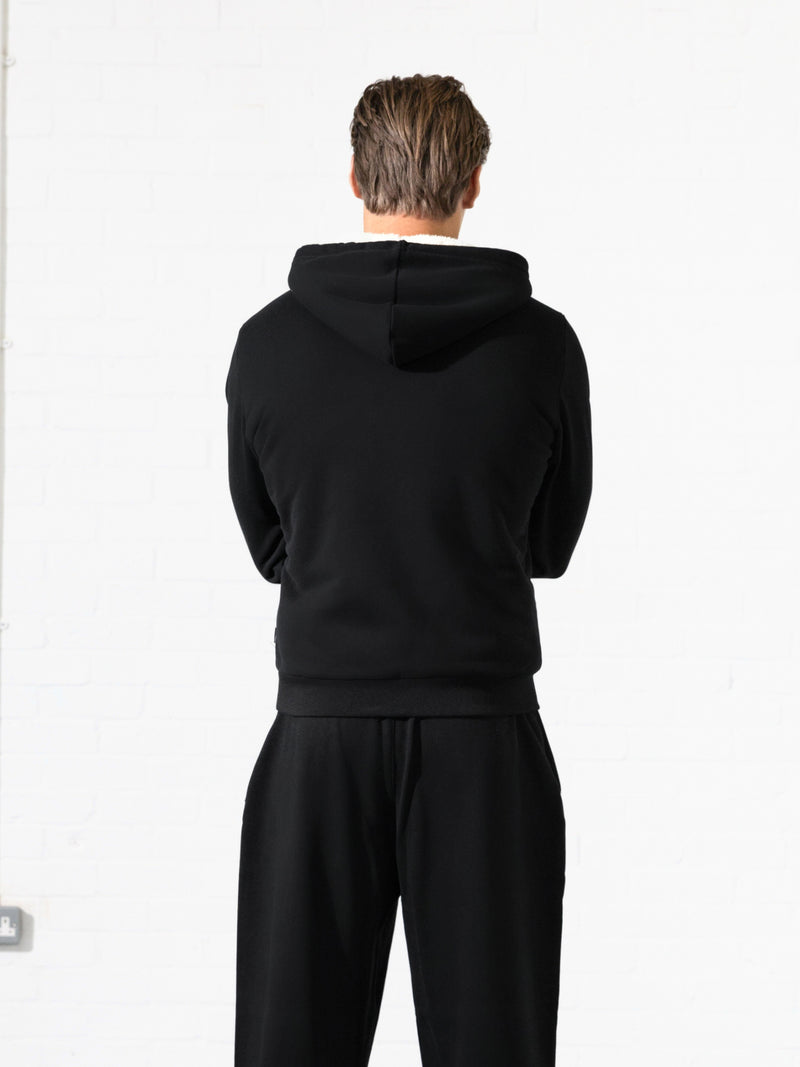 Heritage Zip Up Hoodie - Noire
