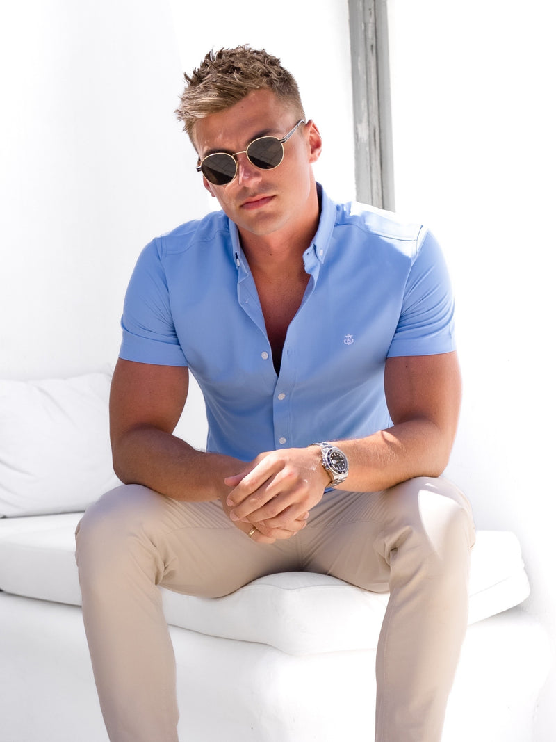 Canberra Short Sleeve Shirt - Blue