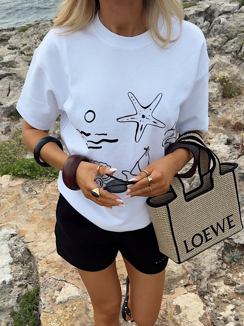 Mira Oversized T-Shirt - Weiß