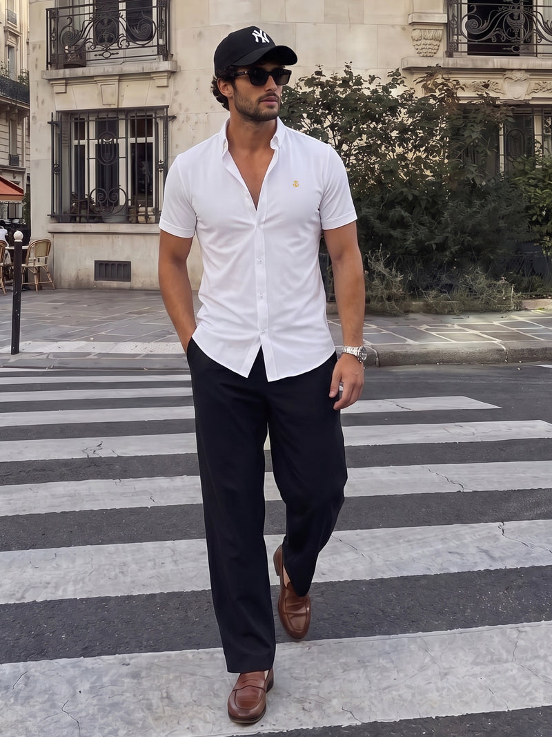 Monaco Short Sleeve Shirt - Blanche