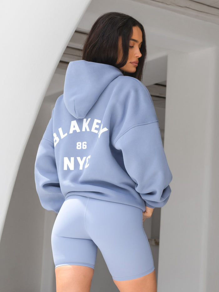 NYC Oversized Hoodie - Wolkiges Blau