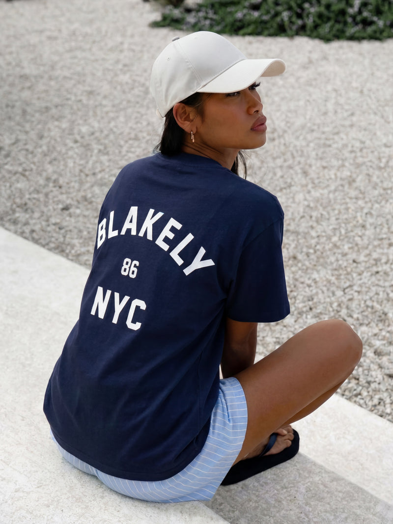 NYC Oversized T-Shirt - Vraie Marine