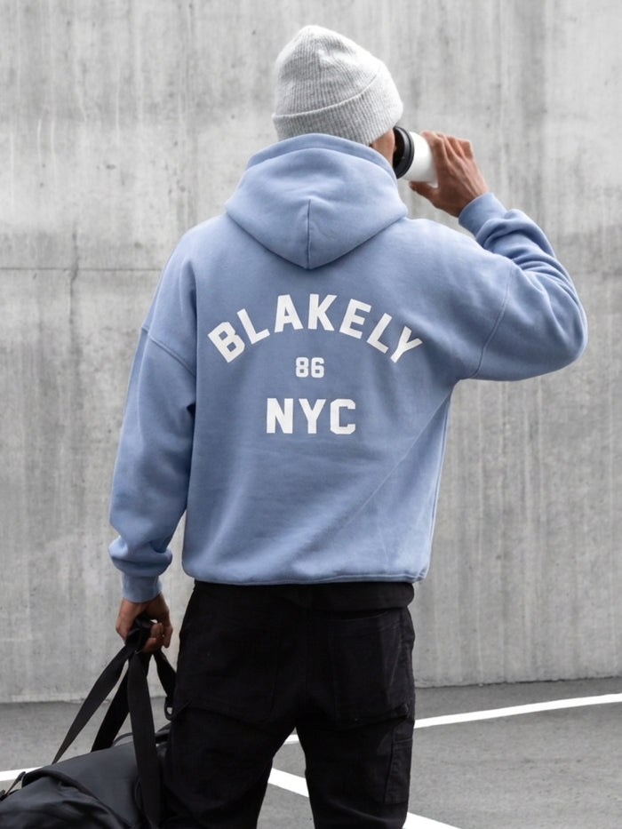 NYC Relaxed Hoodie - Cloudy Blue