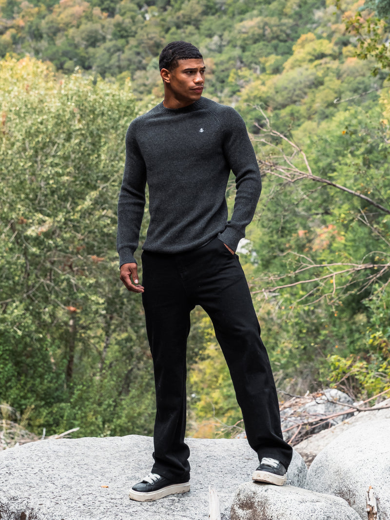 Olton Knit Jumper - Dark Grey