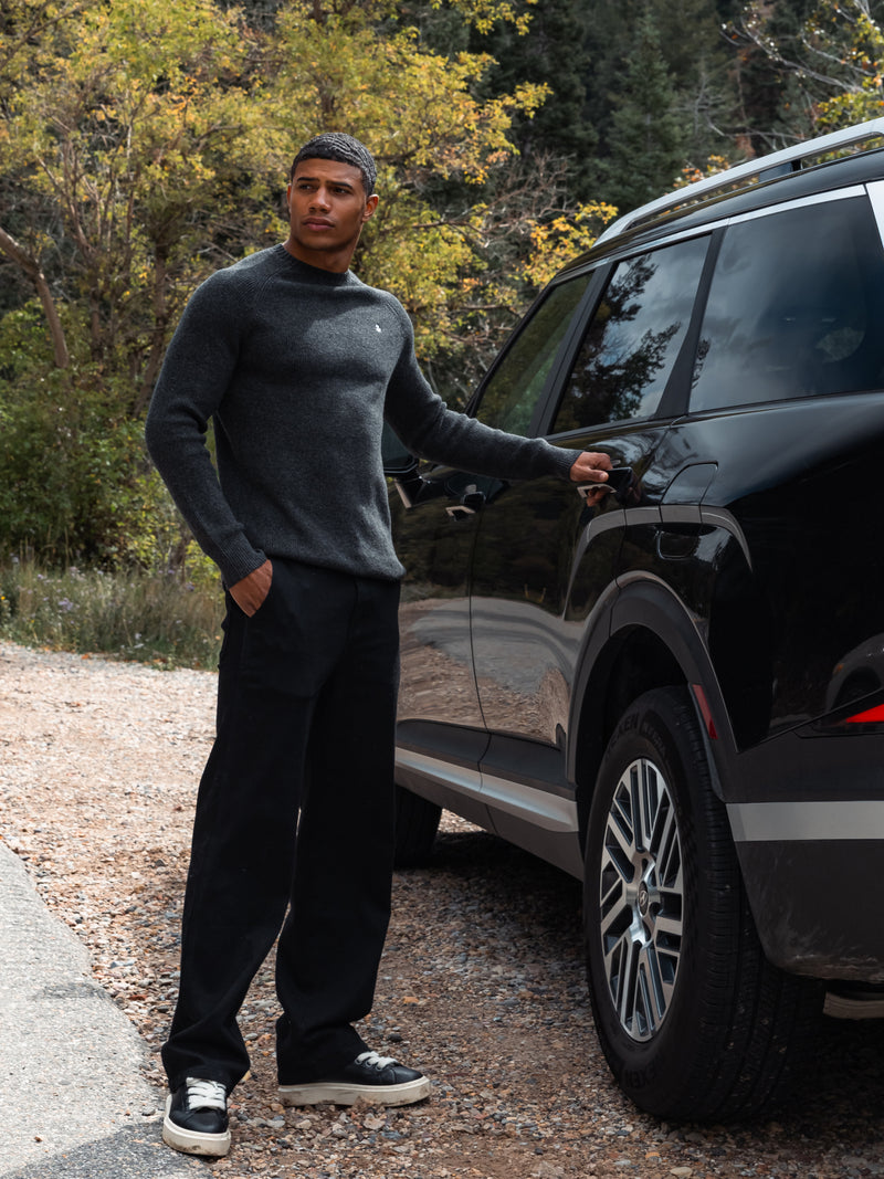 Olton Knit Jumper - Dark Grey