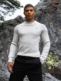 Olton Knit Jumper - Mergelweiß