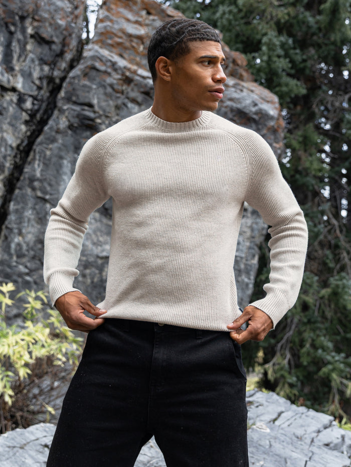 Olton Anchor Knit Jumper - Kreide