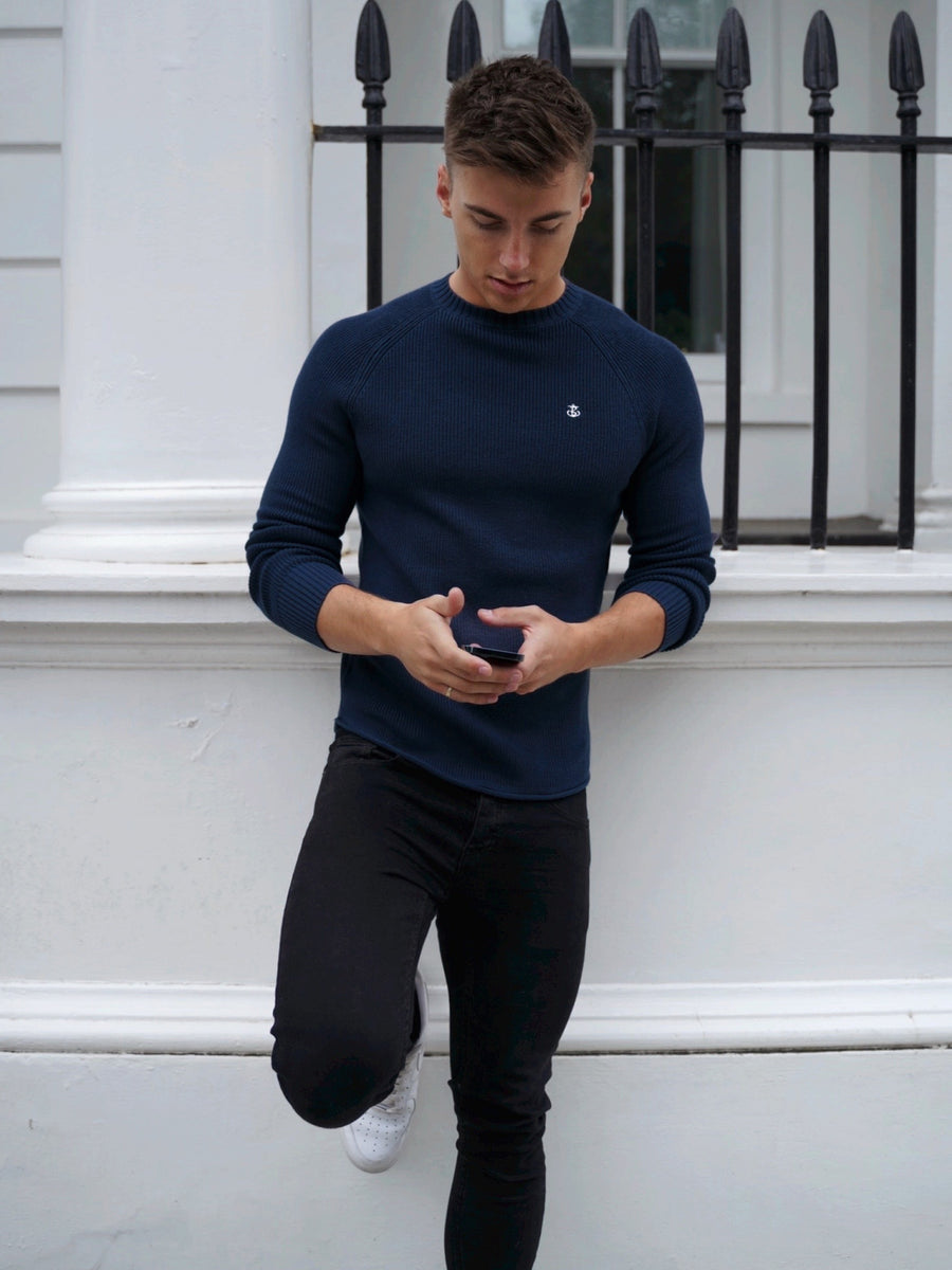 Oxley Knit Jumper - Navy