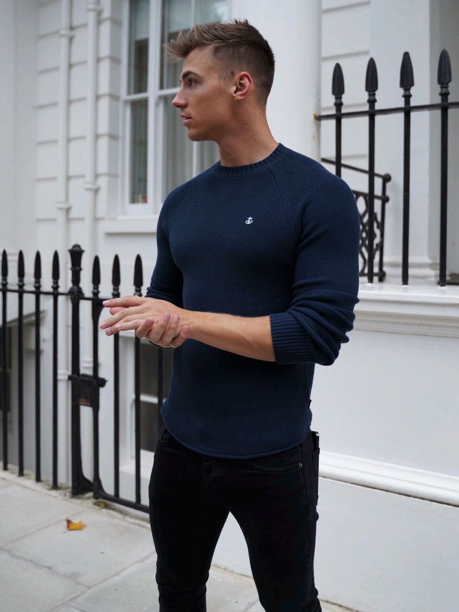 Oxley Knit Jumper - Navy