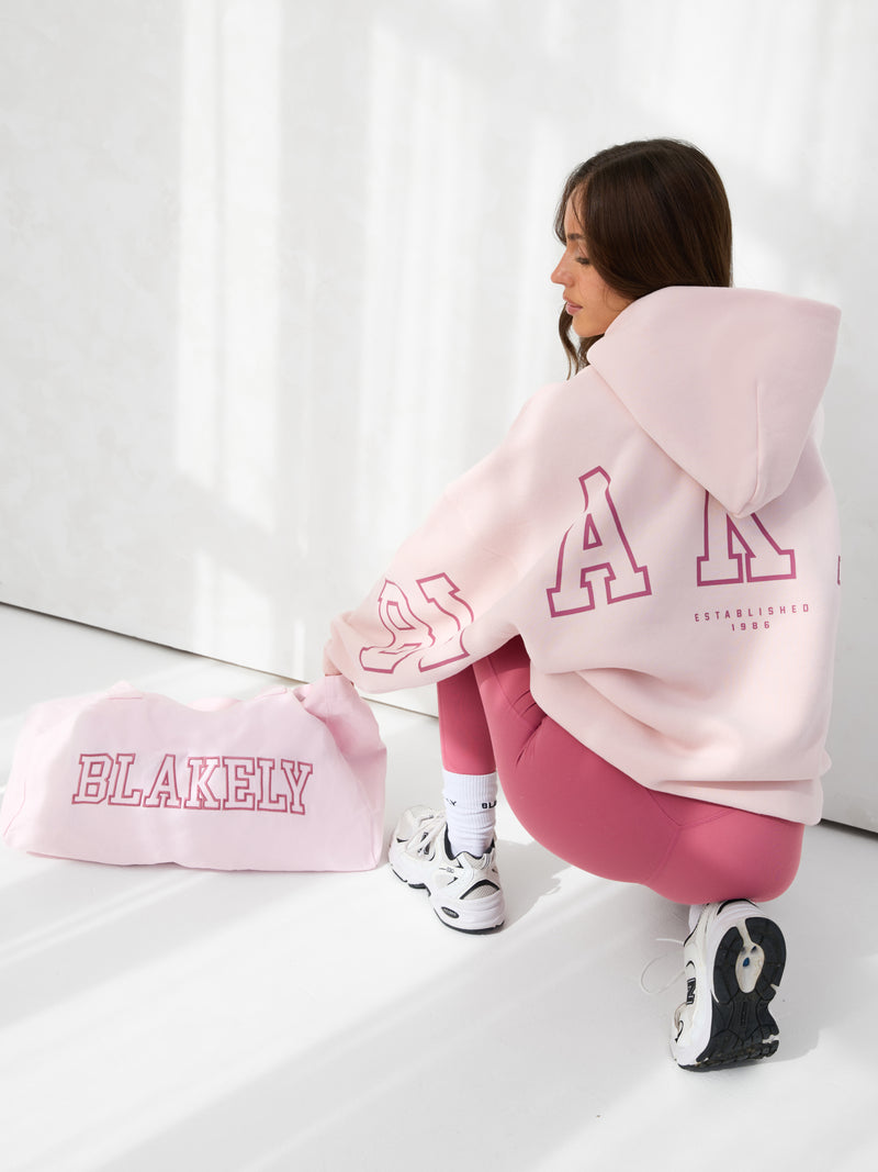 Outline Varsity Tote Bag - Rouge-Pink
