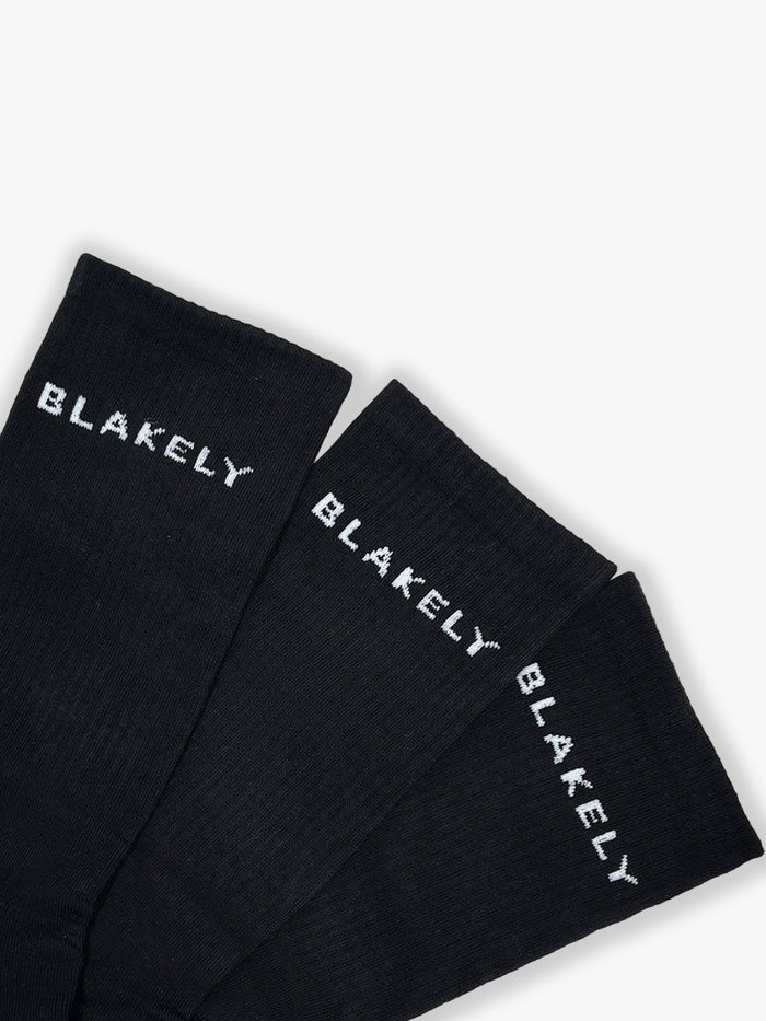 Blakely Socks 3 Pack - Black
