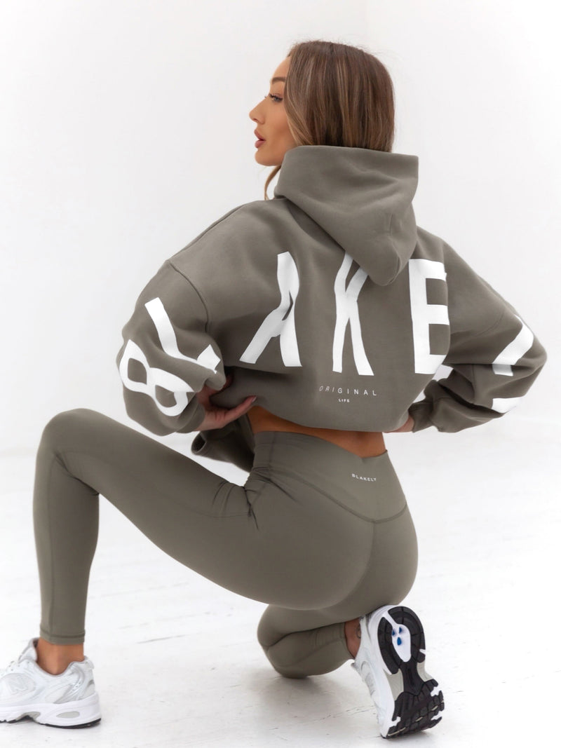 Isabel Oversized Hoodie - Safarigrün