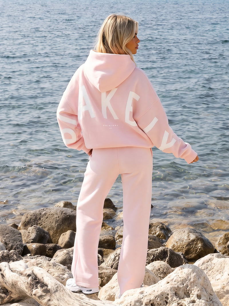 Isabel Oversized Hoodie - Rose tendre