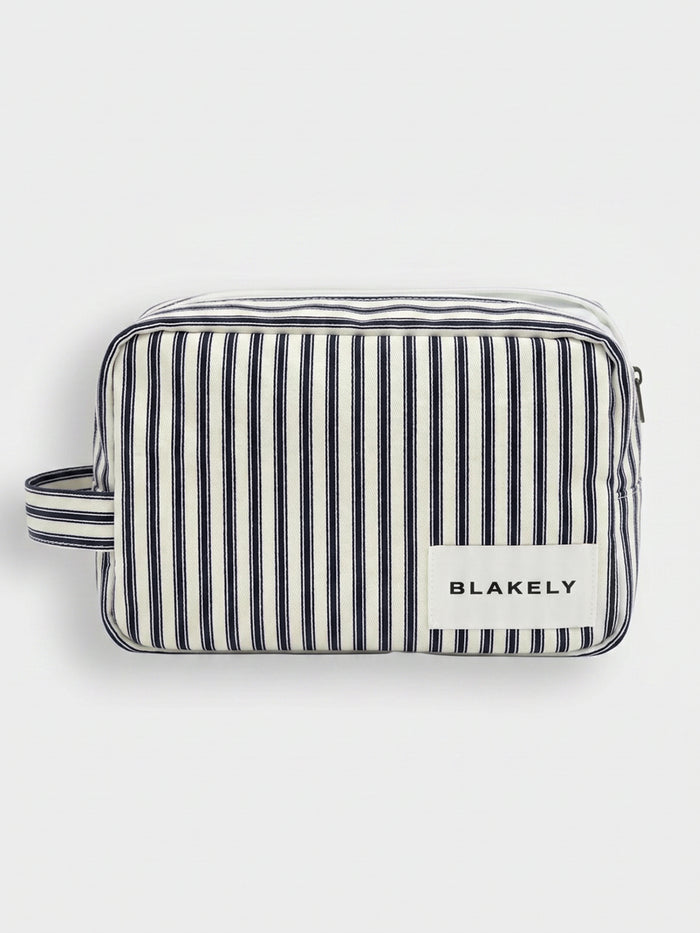 Lou Stripe Travel Bag - Marine foncé