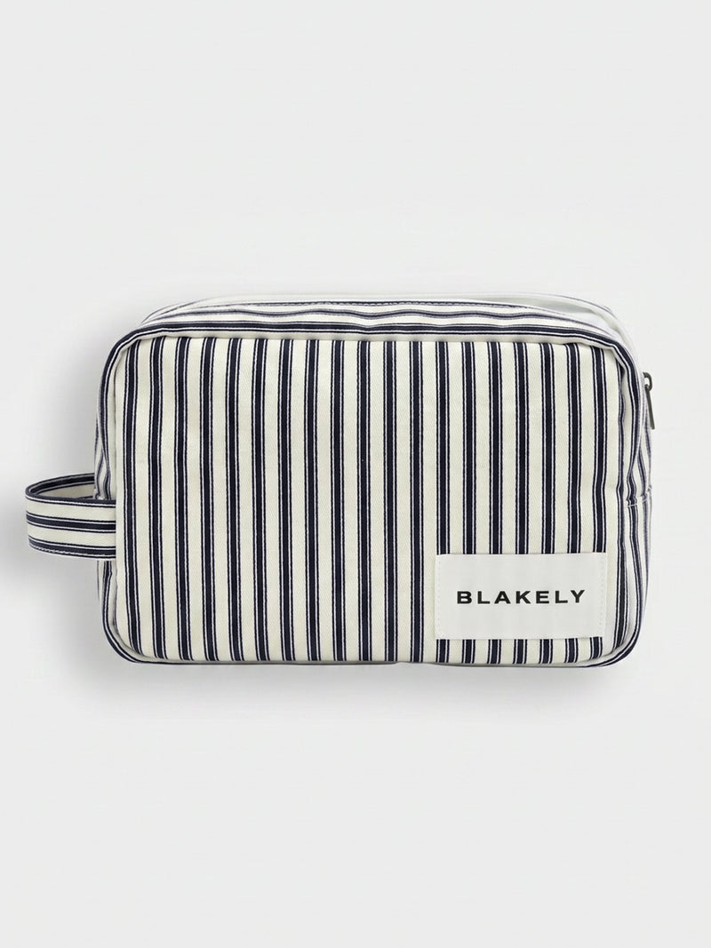 Lou Stripe Travel Bag - Donker Marine