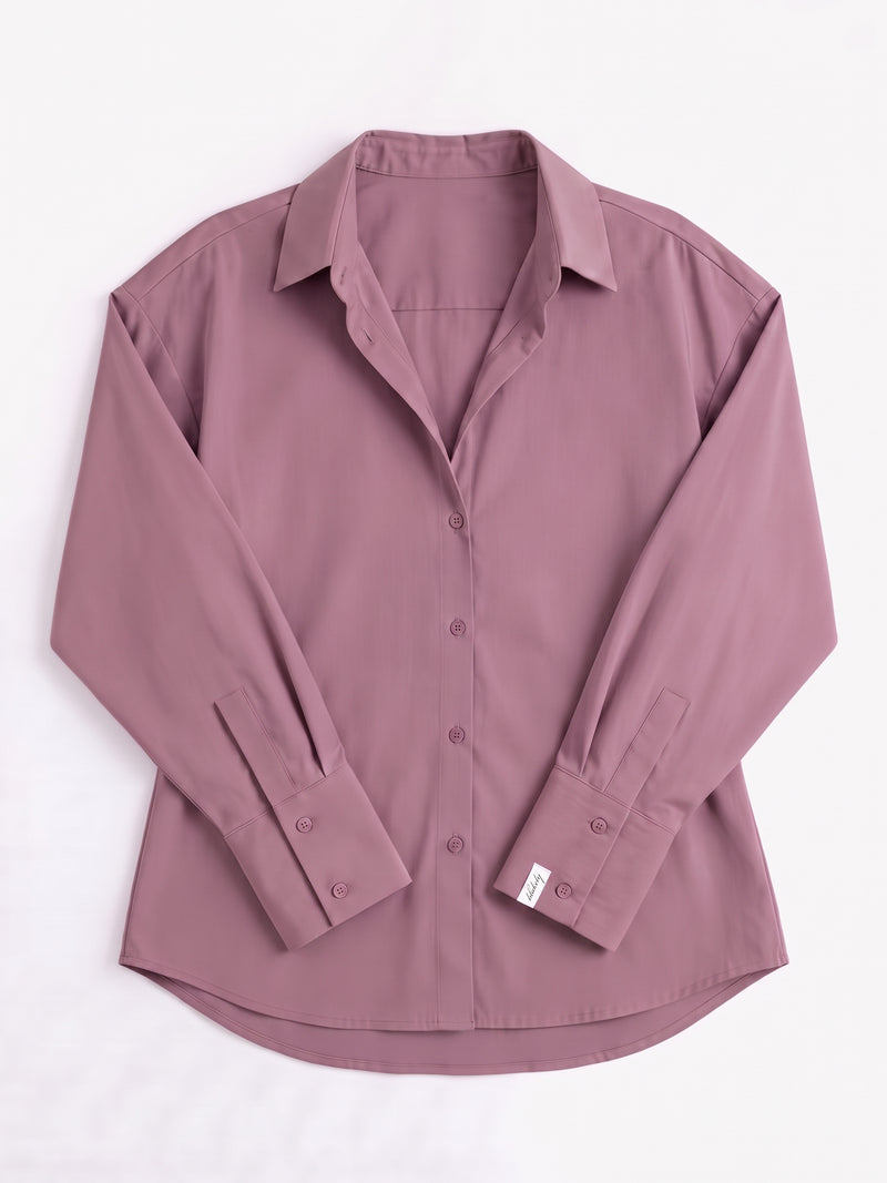 Sabrina Oversized Shirt - Dusty Rose