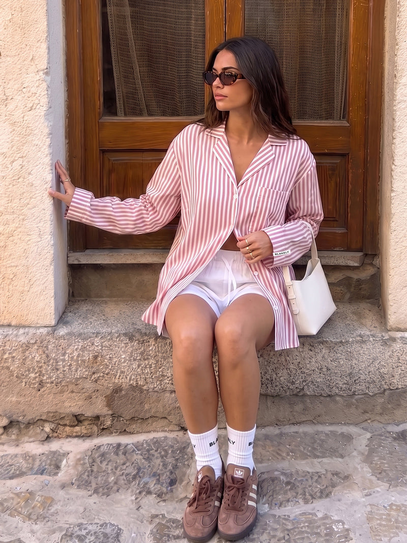 Suki Stripe Shirt - Bande rouge