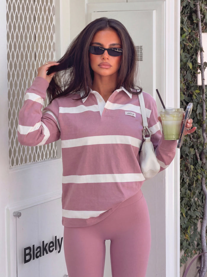 Tilly Rugby Shirt - Dusty Pink