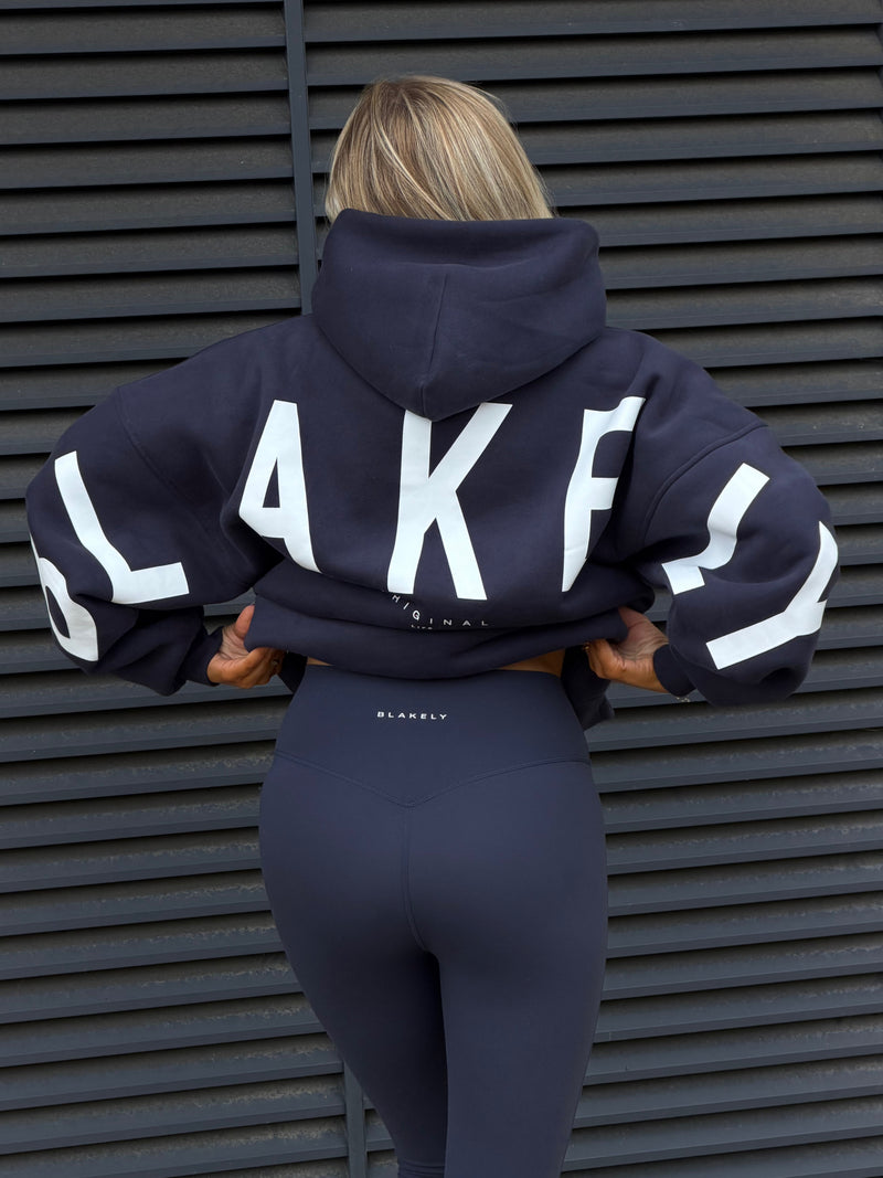 Isabel Oversized Hoodie - Echtes Marineblau