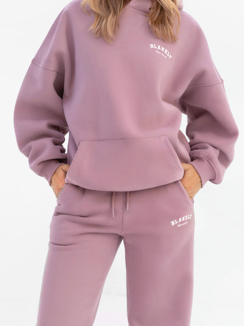 Varsity Wide Leg Sweatpants - Altrosa