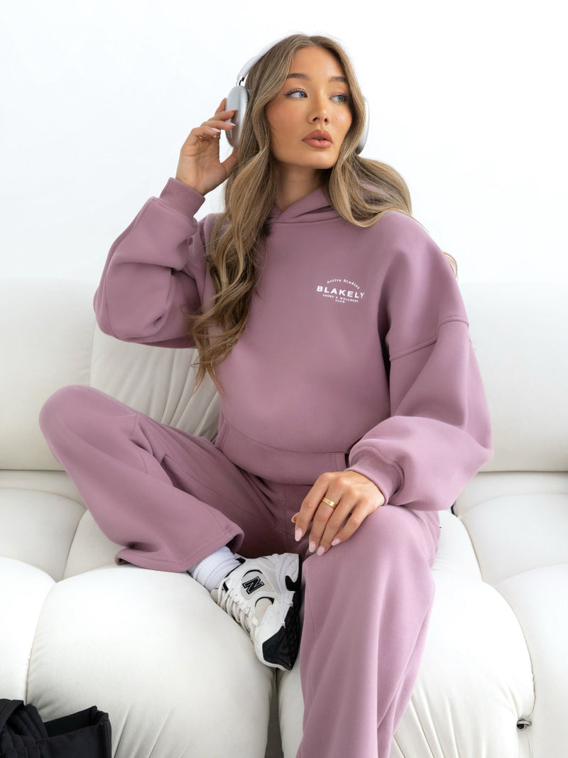 Varsity Wide Leg Sweatpants - Altrosa