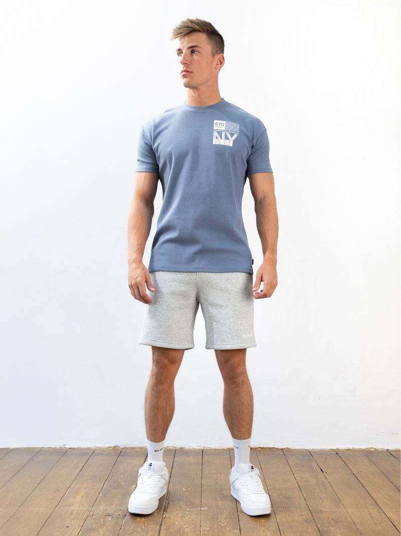 Brooklyn 610 Relaxed T-Shirt - Mid Blue