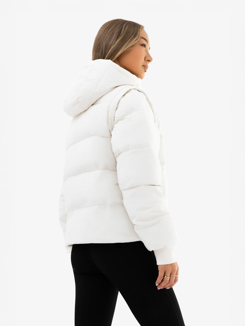 Multiway Puffer Coat 2 - White