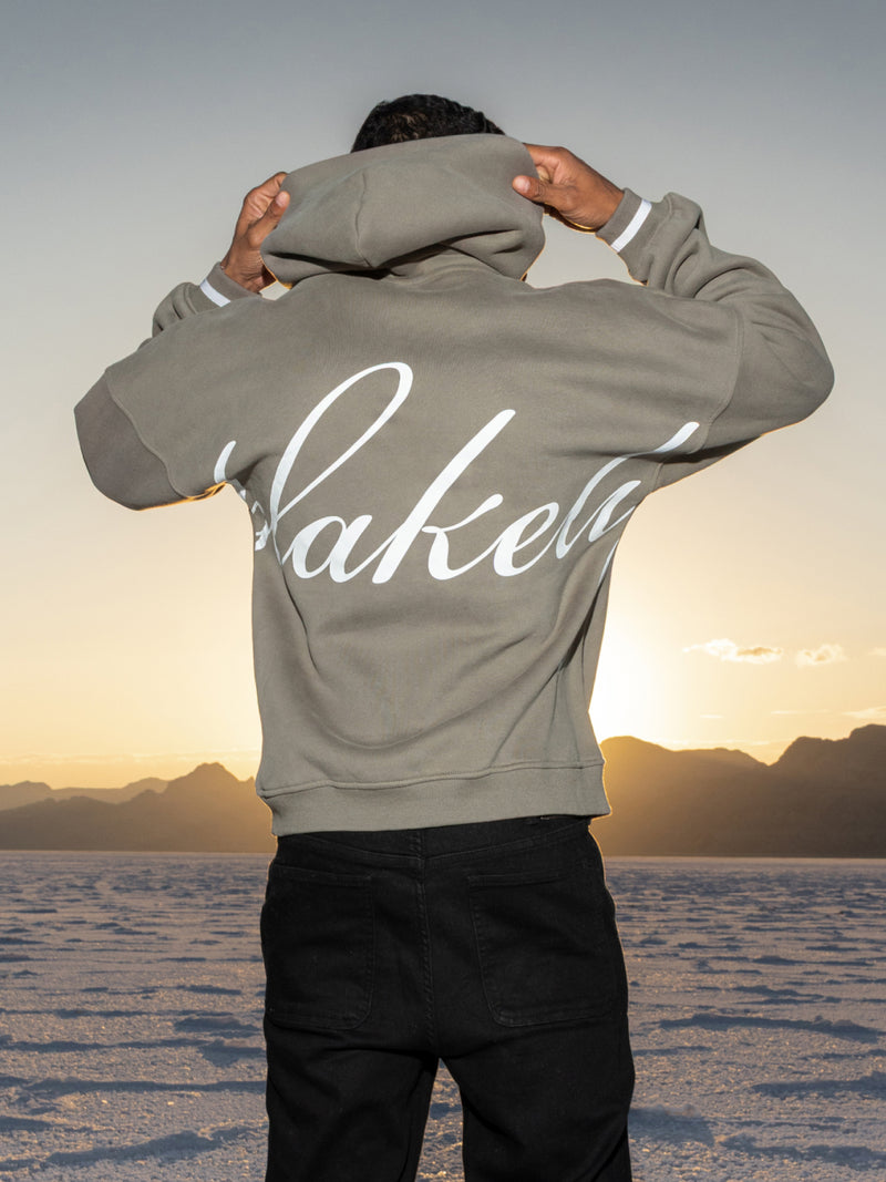 Abel Relaxed Hoodie - Safarigrün