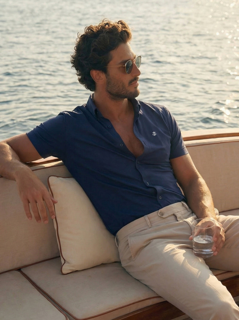 Worcester Long Sleeve Shirt - Marine