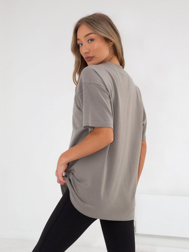 Series Oversized T-Shirt - Stone Grey