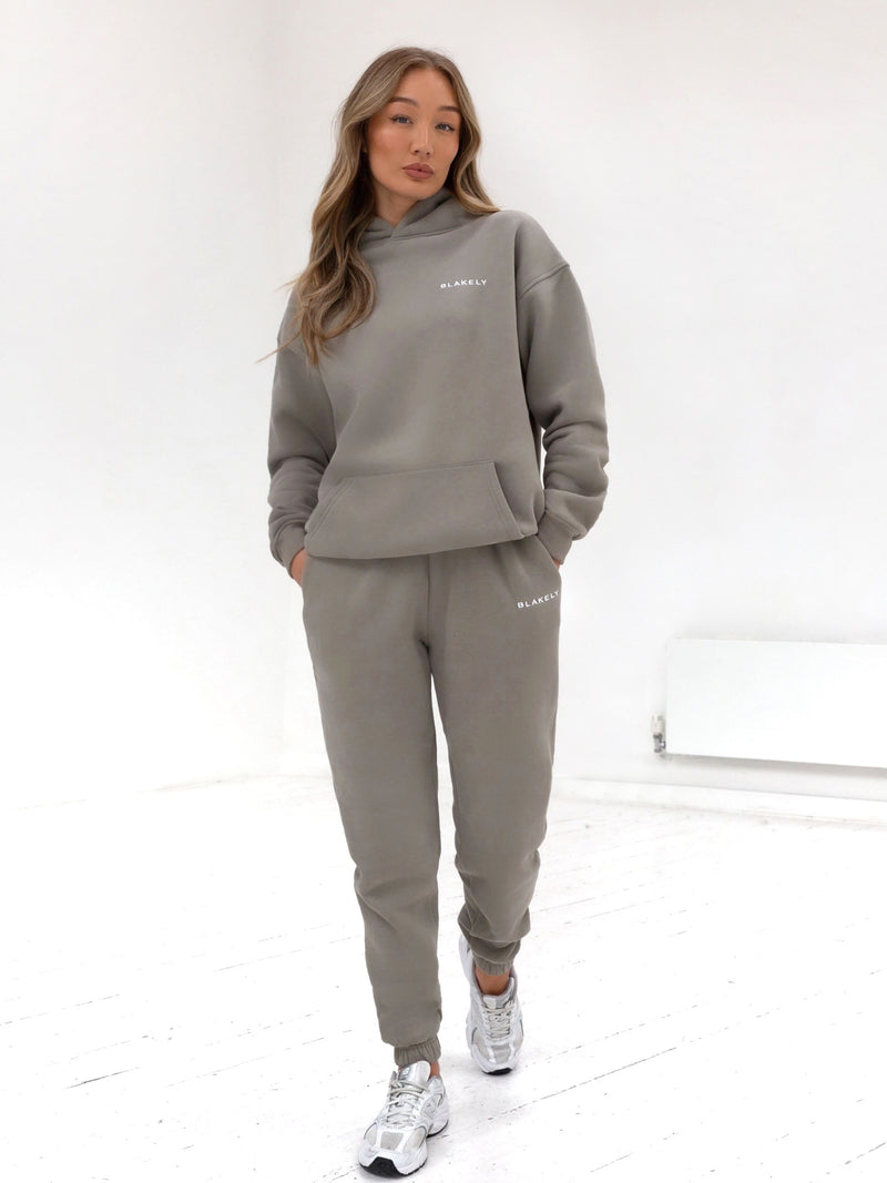 Series Oversized Hoodie - Stone Grey