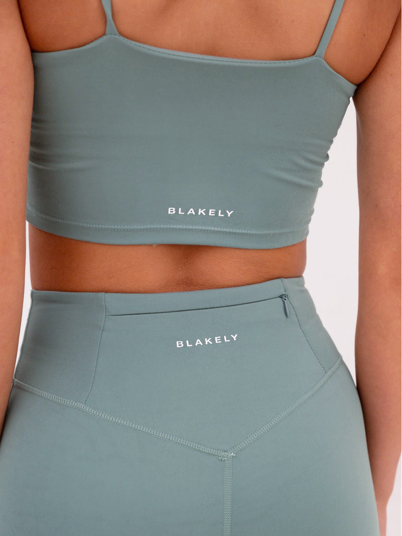 Soft Sculpt Cycling Shorts - Sage Green