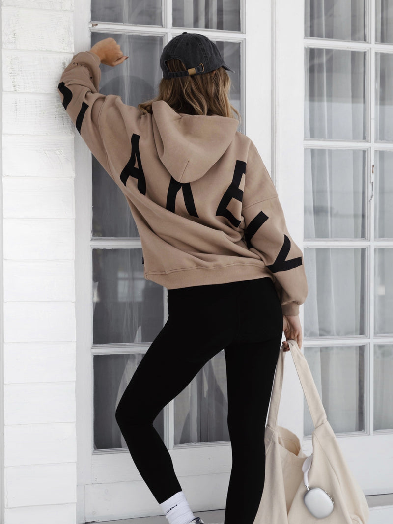 Isabel Hoodie & Leggings Set - Tan & Black