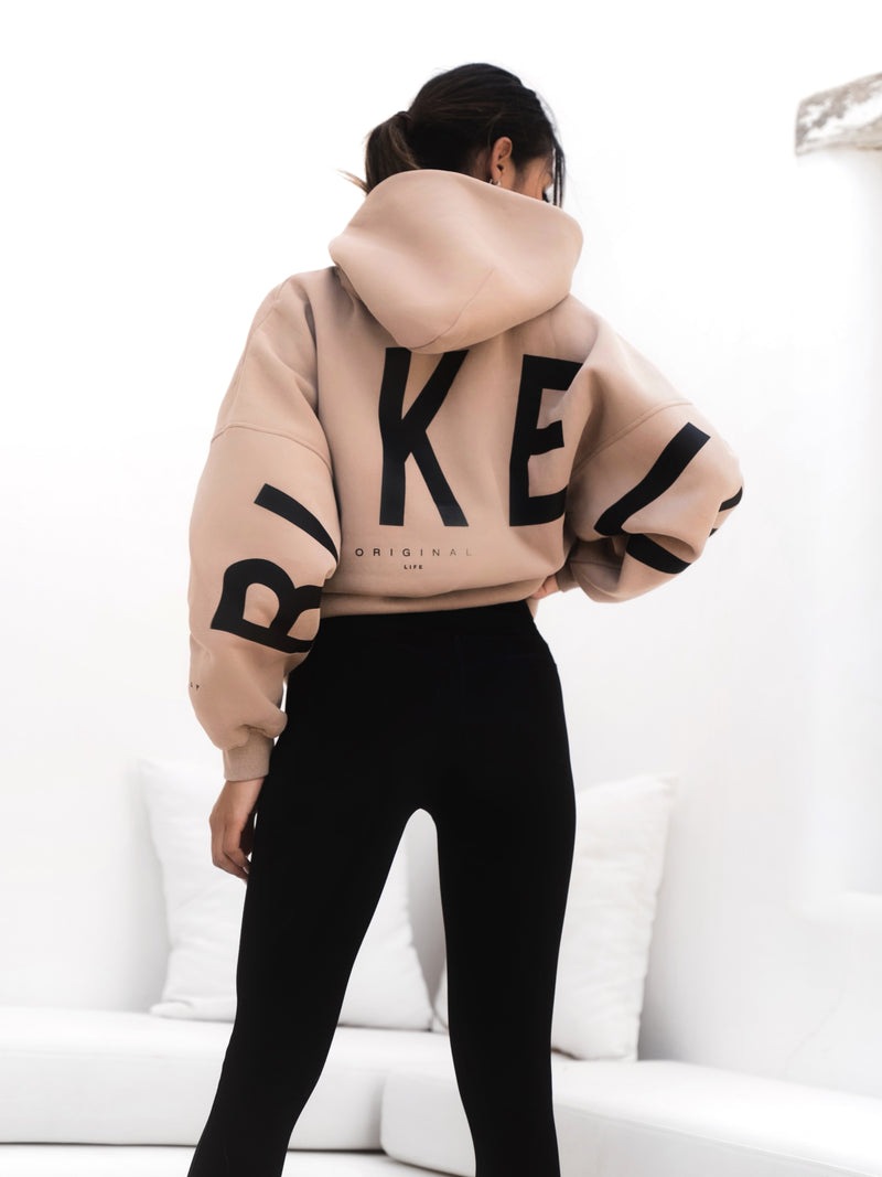 Isabel Hoodie & Leggings Set - Tan & Black