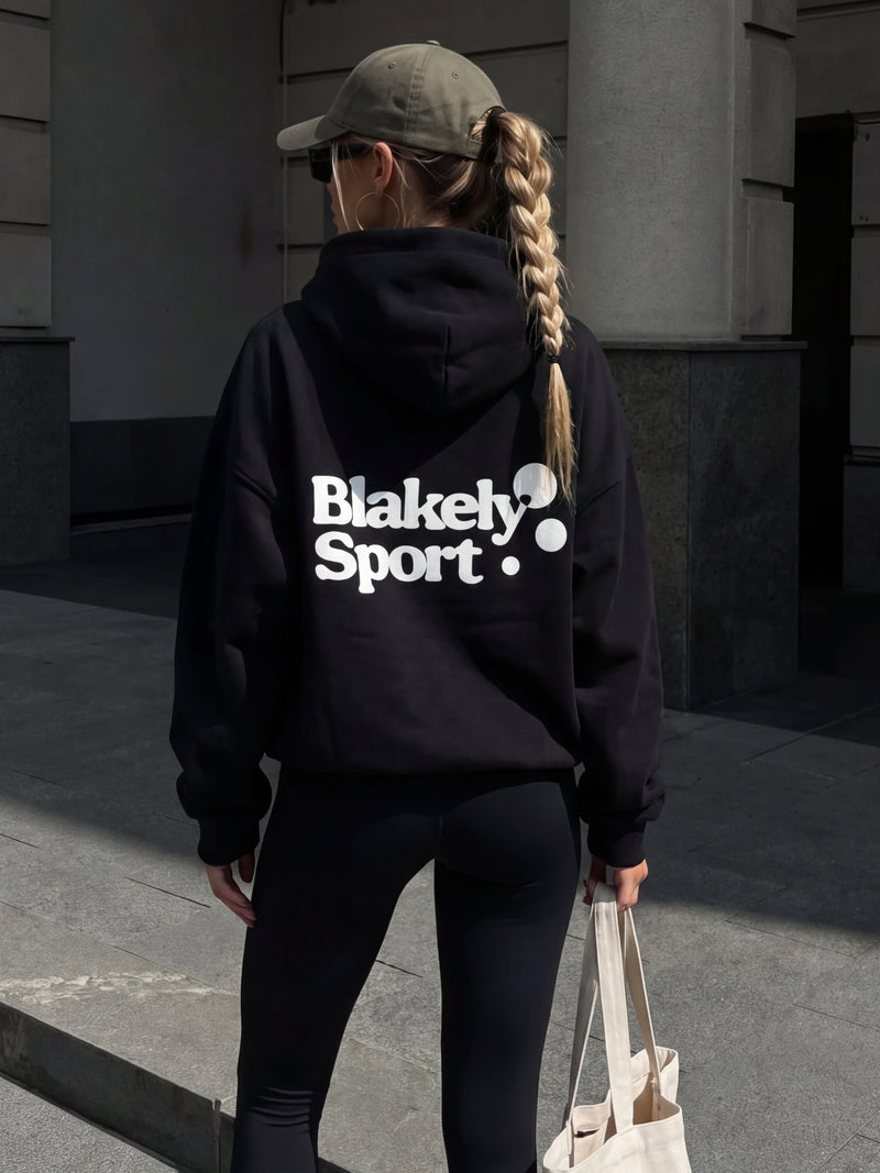Motion Oversized Hoodie - Zwart