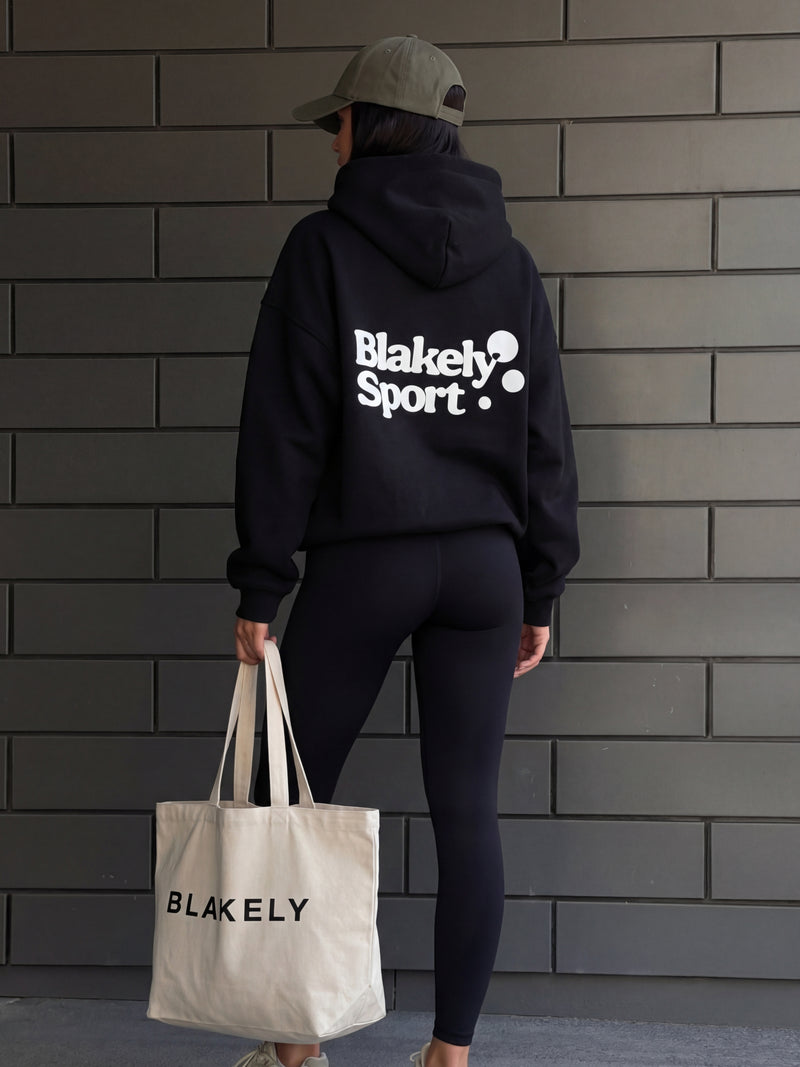Motion Oversized Hoodie - Zwart