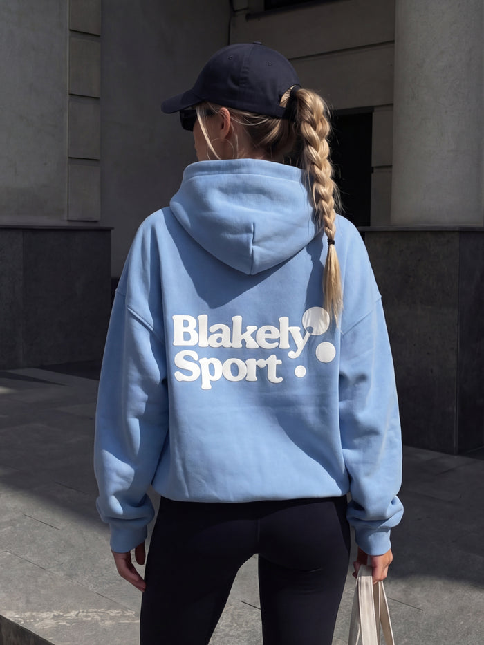 Motion Oversized Hoodie - Sky Blue