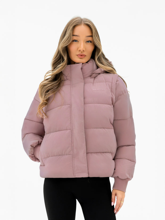 Multiway Puffer Coat 2 - Rose poudré