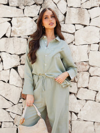 Mila Oversized Shirt - Sauge douce
