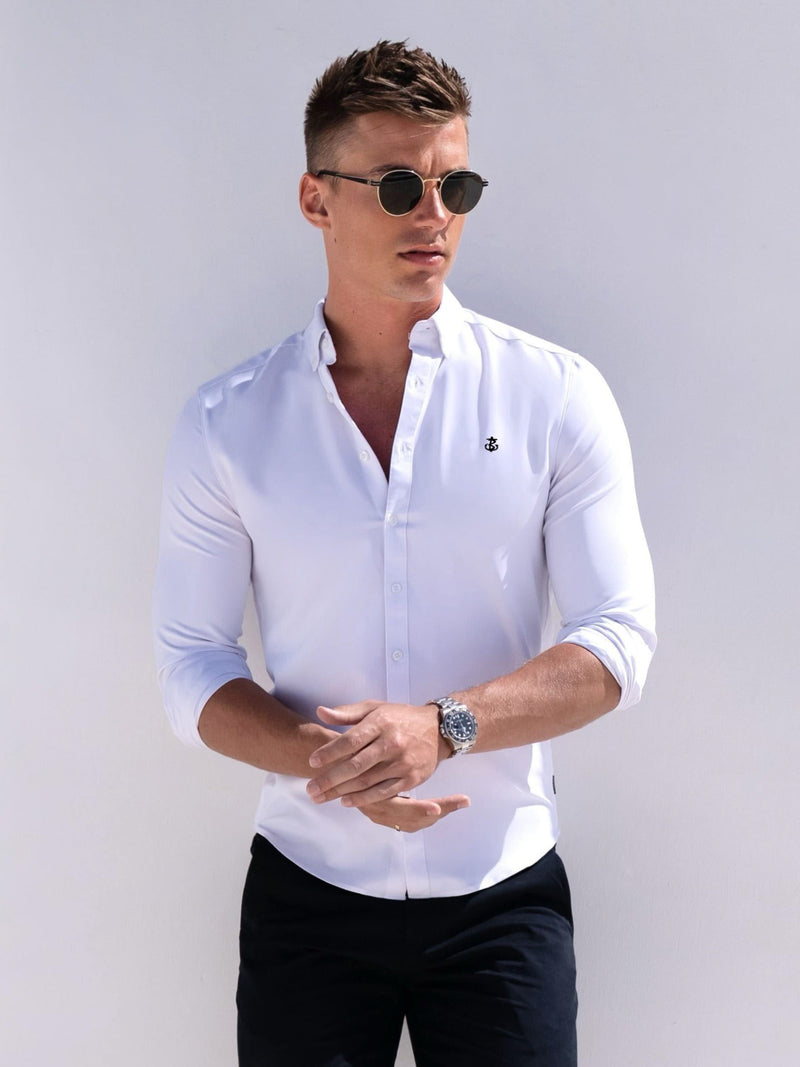 Torino Long Sleeve Shirt - Weiß